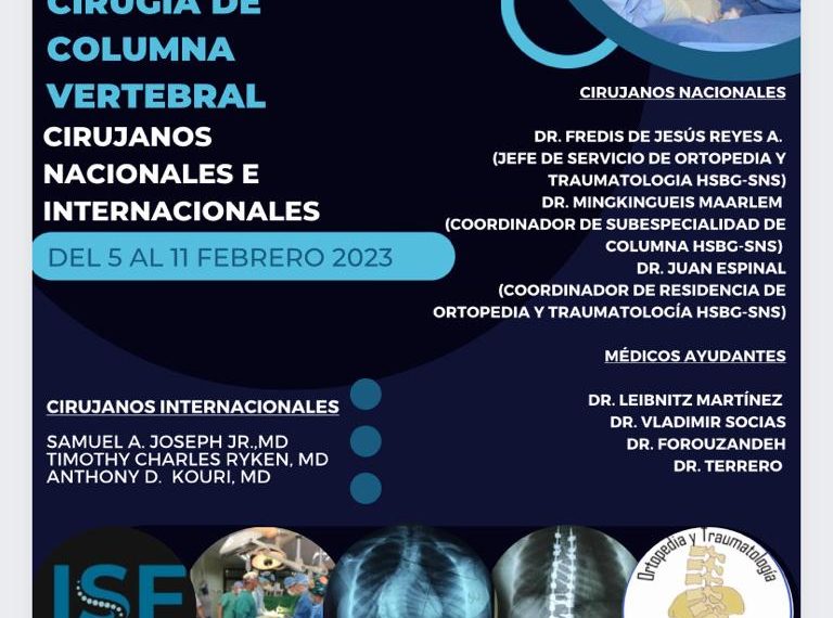 Hospital Salvador B. Gautier realiza jornada cirugías de columna vertebral